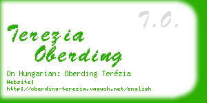 terezia oberding business card